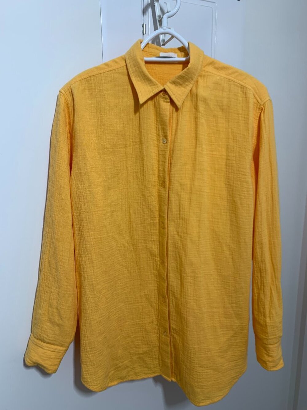 Wilfred Free Organic Cotton Blouse in Yellow Size S oversized